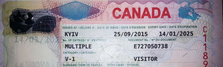 Виза в Канаду на 10 лет Виза в Канаду для украинцев на 10 лет Киев